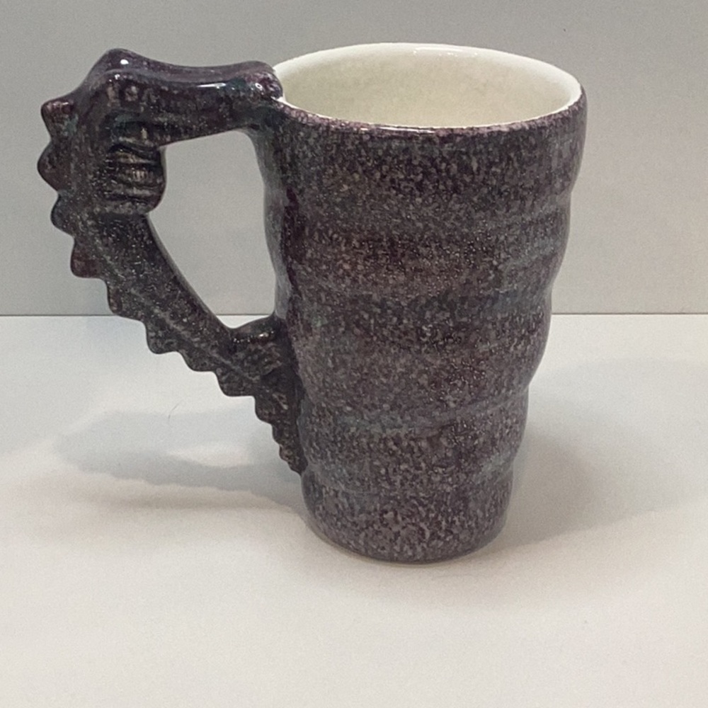 🦄 Pair of Rare Starbucks Seahorse Handle Mugs - Hand Painted, Made in It - Picture 5 of 16